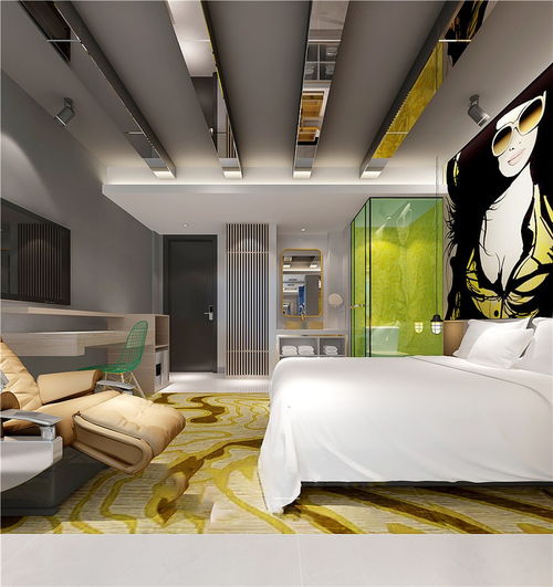 1400㎡现代简约酒店空间装修案例效果图赏析